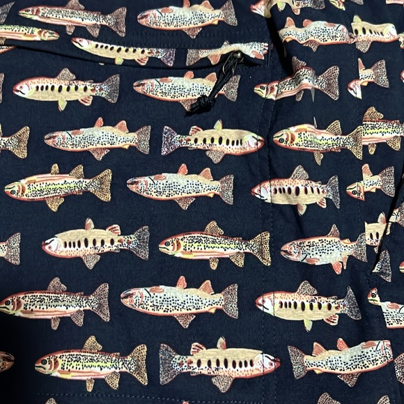 NWT The North Face Class V Printed Pull-on Shorts Fly Reel Printed XXL - Picture 3 of 4